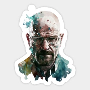 Walter White Watercolor Design Sticker